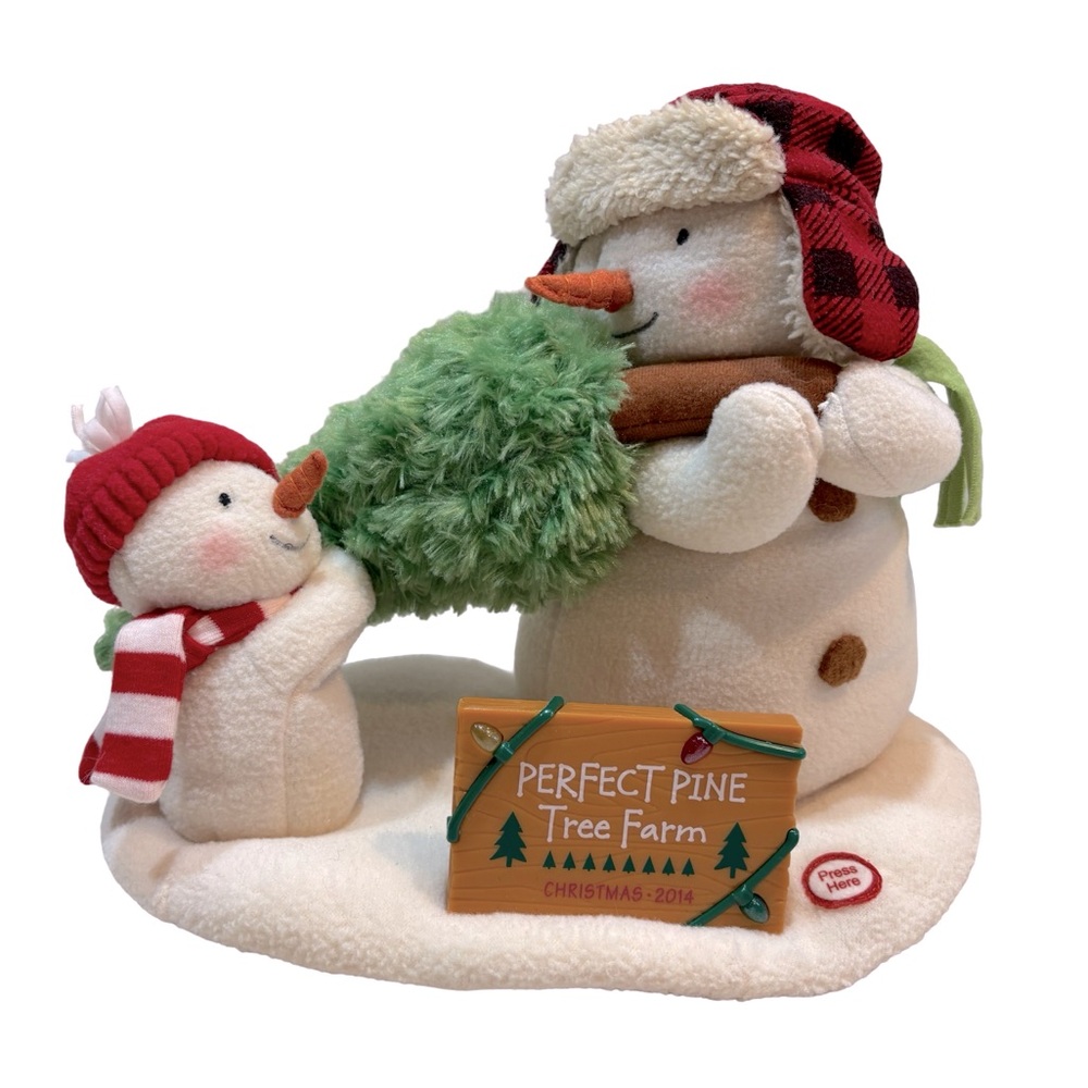 Hallmark Jingle Pals Christmas Tree Farm Snowman‎ Plush Animated Musical 2014